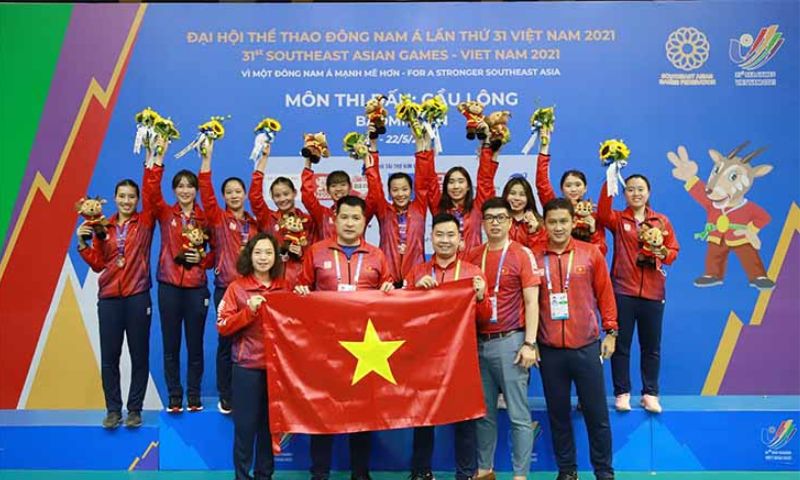 Việt Nam gặt hái được nhiều thành công tại giải cầu lông seagame 31